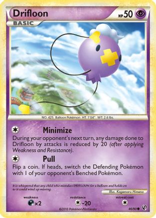 Drifloon 046/90 - Reverse Holofoil Undaunted