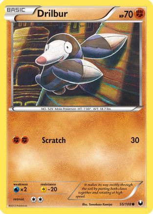 Drilbur 055/108 - Reverse Holofoil Dark Explorers