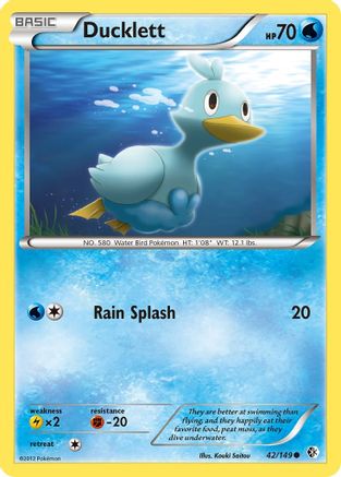 Ducklett 042/149 - Reverse Holofoil Boundaries Crossed