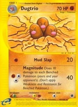 Dugtrio 044/165 - Reverse Holofoil Expedition
