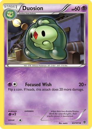 Duosion 043/101 - Reverse Holofoil Plasma Blast