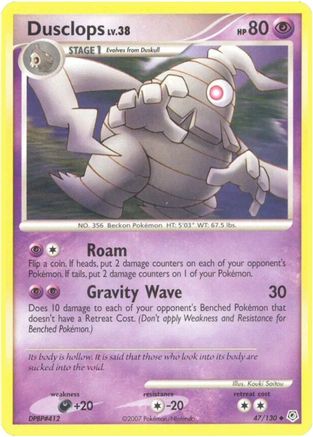 Dusclops 047/130 - Reverse Holofoil Diamond and Pearl
