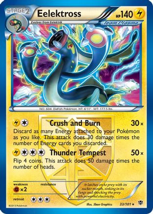 Eelektross (Team Plasma) 033/101 - Reverse Holofoil Plasma Blast