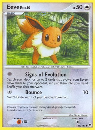Eevee 059/111 - Reverse Holofoil Rising Rivals