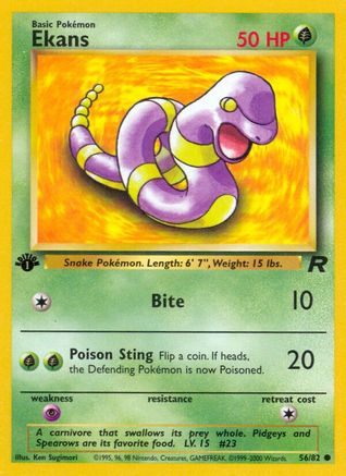 Ekans 056/82 - 1st Edition Team Rocket
