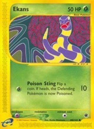 Ekans 108/165 - Reverse Holofoil Expedition