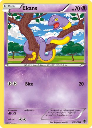 Ekans 047/146 - Reverse Holofoil XY Base Set