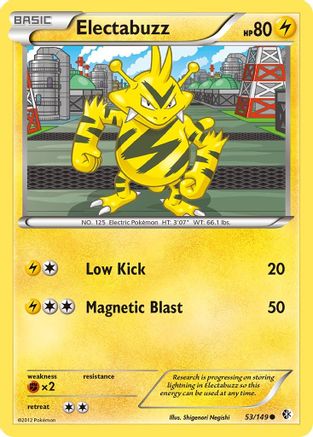 Electabuzz 053/149 - Reverse Holofoil Boundaries Crossed