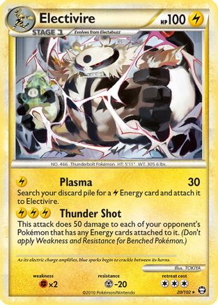 Electivire 020/102 - Reverse Holofoil Triumphant