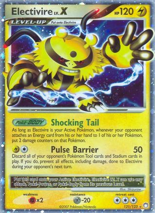 Electivire LV.X 121/123 - Holofoil Mysterious Treasures