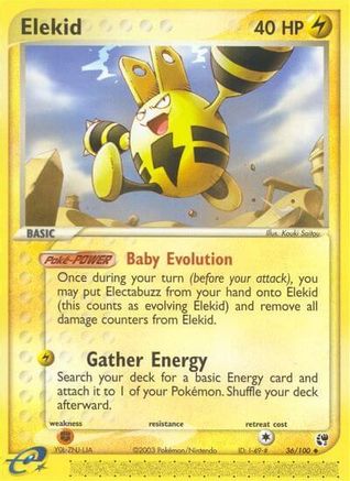 Elekid 036/100 - Reverse Holofoil Sandstorm