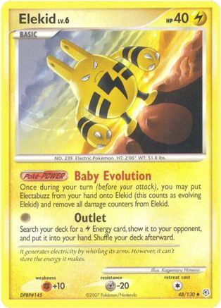 Elekid 048/130 - Reverse Holofoil Diamond and Pearl