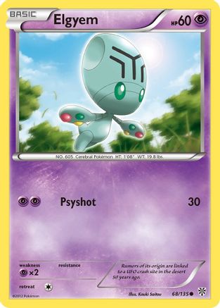 Elgyem 068/135 - Reverse Holofoil Plasma Storm