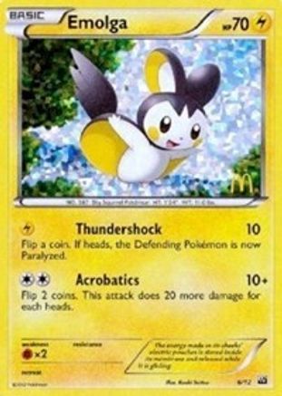 Emolga 006/12 - Holofoil McDonalds Promos 2012
