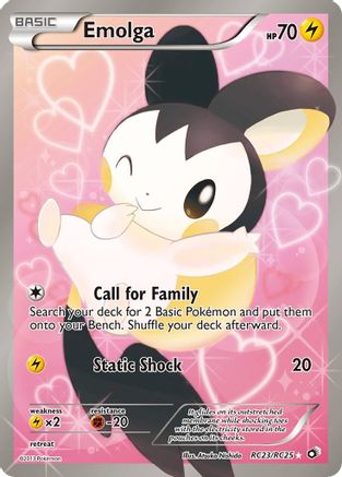 Emolga (Full Art) RC23/RC25 - Holofoil Legendary Treasures Radiant Collection