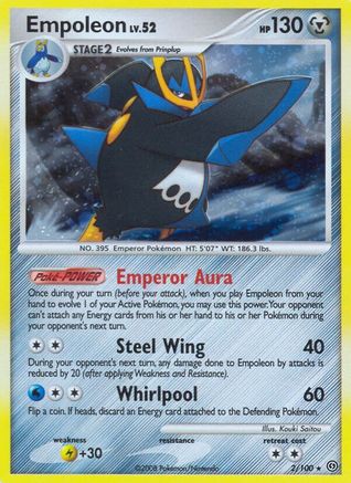 Empoleon 002/100 - Reverse Holofoil Stormfront