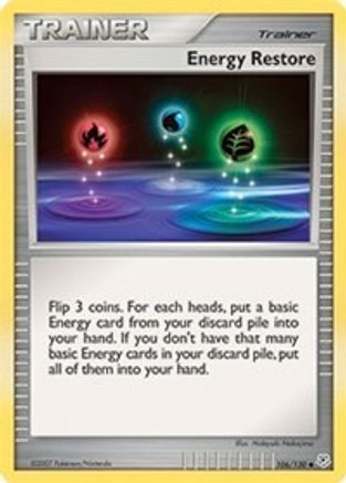 Energy Restore 106/130 - Reverse Holofoil Diamond and Pearl