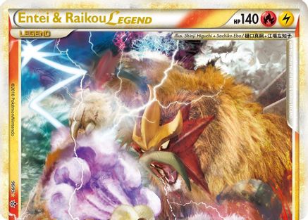 Entei & Raikou Legend (top) 090/95 - Holofoil Unleashed