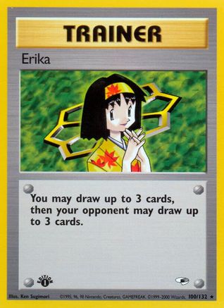 Erika 100/132 - 1st Edition Gym Heroes