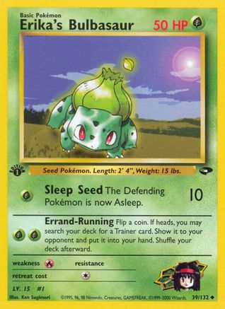 Erika's Bulbasaur 039/132 - 1st Edition Gym Challenge