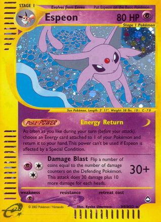 Espeon H09/H32 - Holofoil Aquapolis