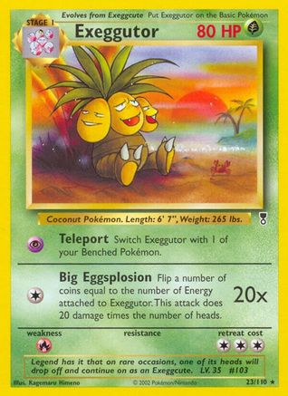 Exeggutor 023/110 - Reverse Holofoil Legendary Collection