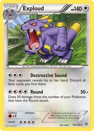 Exploud 107/135 - Reverse Holofoil Plasma Storm