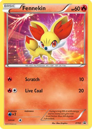 Fennekin XY02 - Holofoil XY Promos