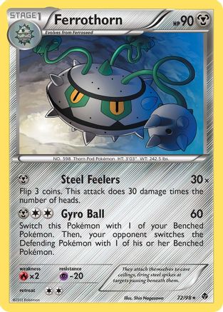 Ferrothorn 072/98 - Reverse Holofoil Emerging Powers