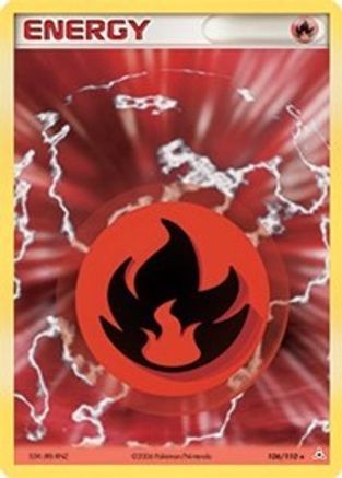 Fire Energy 106/110 - Holofoil Holon Phantoms