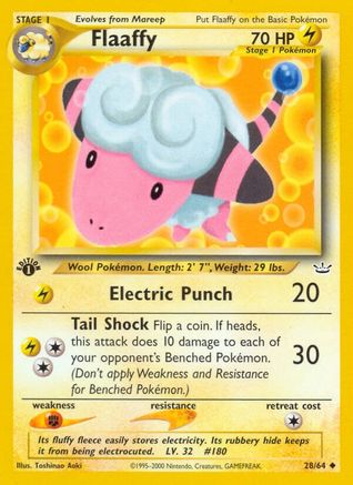 Flaaffy 028/64 - 1st Edition Neo Revelation
