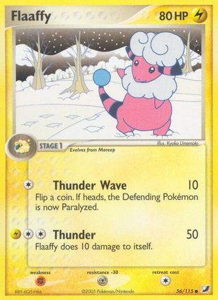Flaaffy 056/115 - Reverse Holofoil Unseen Forces