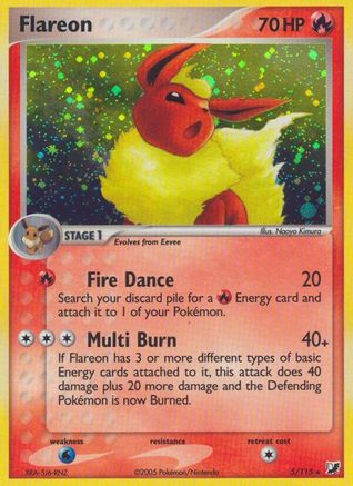 Flareon 005/115 - Reverse Holofoil Unseen Forces
