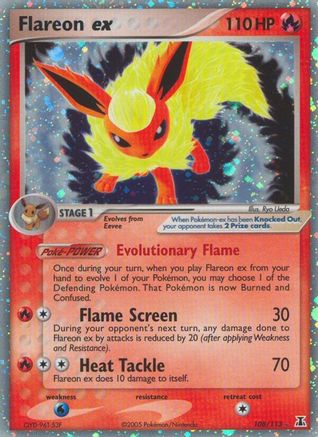 Flareon ex 108/113 - Holofoil Delta Species
