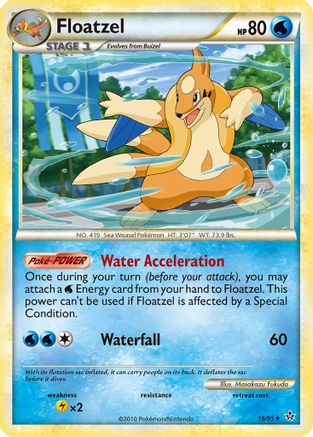 Floatzel 016/95 - Reverse Holofoil Unleashed