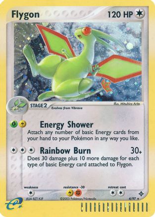 Flygon 004/97 - Reverse Holofoil Dragon