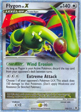 Flygon Lv.X 105/111 - Holofoil Rising Rivals