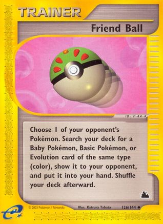Friend Ball 126/144 - Reverse Holofoil Skyridge