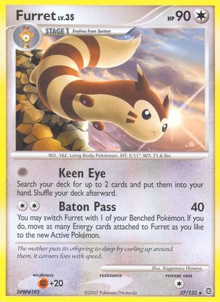 Furret 027/132 - Reverse Holofoil Secret Wonders