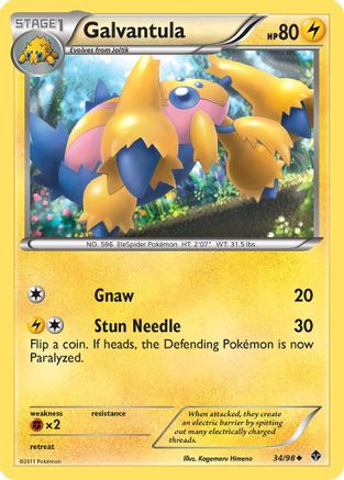 Galvantula 034/98 - Reverse Holofoil Emerging Powers