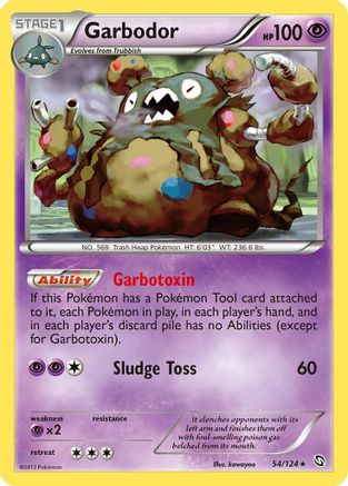 Garbodor 054/124 - Holofoil Dragons Exalted