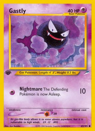Gastly 065/105 - 1st Edition Neo Destiny