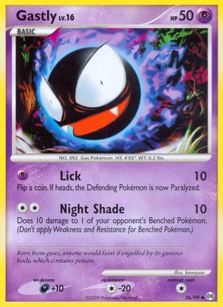 Gastly 036/99 - Reverse Holofoil Arceus
