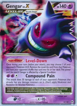 Gengar Lv.X 097/99 - Holofoil Arceus