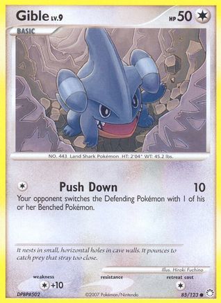 Gible 085/123 - Reverse Holofoil Mysterious Treasures