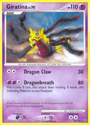 Giratina 028/127 - Reverse Holofoil Platinum