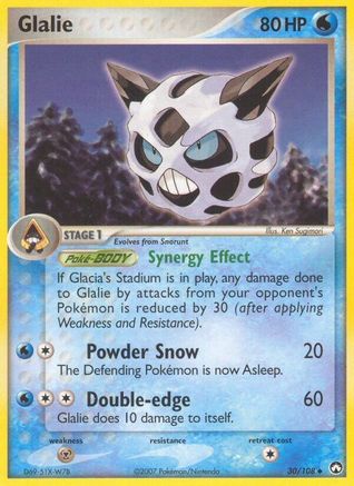 Glalie 030/108 - Reverse Holofoil Power Keepers