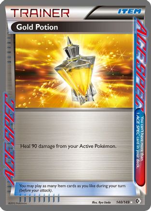 Gold Potion 140/149 - Holofoil Boundaries Crossed