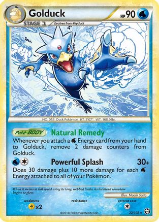 Golduck 022/102 - Reverse Holofoil Triumphant