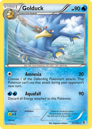 Golduck 035/149 - Reverse Holofoil Boundaries Crossed